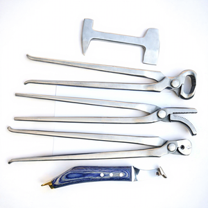 Professional 14 Inch Farrier Tool Kit Horse Nail <b>Puller</b> Hoof Clincher Hoof Knife Heavy Duty Horse Shoeing Tools Custom Logo - Product Image 1