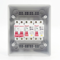 Boîtier de Combinateur Solaire Étanche IP65 Pré-câblé AT6 Voies en ABS, Kit Complet avec MCB SPD, pour Distribution d'Énergie PV AC DC