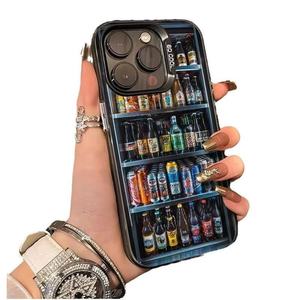 Custodia per telefono Super Cool e creativa per frigorifero e birra per <span class=keywords><strong>iPhone</strong></span> 16 15 13 14 12 <span class=keywords><strong>11</strong></span> <span class=keywords><strong>Pro</strong></span> Max Plus <span class=keywords><strong>Cover</strong></span> <span class=keywords><strong>rigida</strong></span> antiurto - Product Image 1