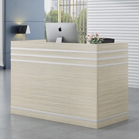 Bureau de réception commercial moderne en surface solide blanche brillante pour bureau, salon, hôpital, école, hôtel, supermarché, centre commercial - Durable