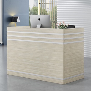 Bàn tiếp tân gỗ trắng hiện đại cho công ty <span class=keywords><strong>salon</strong></span> văn phòng phía trước khách sạn siêu thị bệnh viện hoặc trung tâm mua sắm-bền và phong cách - Product Image 2