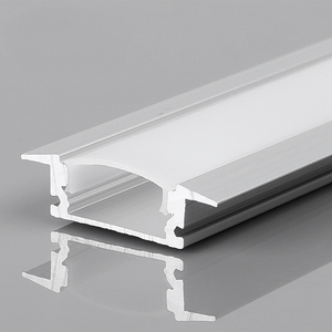 Tira cuadrada montada en la cama, ultrafino embellecedor de longitud personalizada, Canal <span class=keywords><strong>LED</strong></span> de aluminio blanco anodizado - Product Image 5
