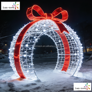 Bolas de luz LED redondas con luces LED para eventos al aire libre, decoración navideña con luces LED - Product Image 5