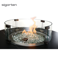 Table de feu extérieure au gaz Sigarten Foshan avec foyer intégré, ensemble de meubles et table basse
