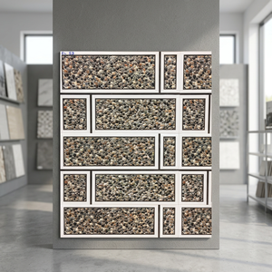 Carreaux de mur en céramique 3D à motif de pierre naturelle 12x24 30x60 cm Carreaux de porcelaine d'extérieur à élévation brillante et brillante - Product Image 2