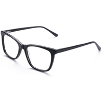 Monture de lunettes rectangulaire classique Elan Optical RD26103 à prix abordable, monture complète unisexe en acétate, lunettes optiques écologiques