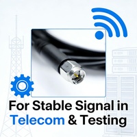 Câble coaxial RF de précision SMA mâle-mâle, équivalent LMR100, conception à faible perte pour la communication de données et la distribution de signal