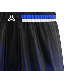 Ensemble d'uniformes de basketball à imprimé intégral effet vague fluide, tenue de basketball en mesh respirant, logo et numéro personnalisés pour hommes, femmes et équipes - Product Image 4