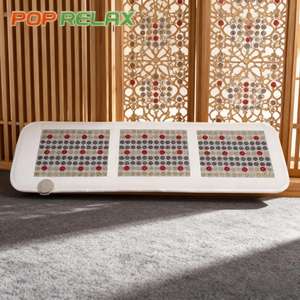 Fabrikant Nieuw Ontwerp Lichaamsverzorging Therapie <span class=keywords><strong>Jade</strong></span> Matras Thermische Bed <span class=keywords><strong>Mat</strong></span> Pijnverlichting Infrarood Verwarming Steen <span class=keywords><strong>Massage</strong></span> Pad - Product Image 2