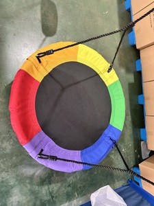 OUtdoor Garden Multifunction Kids <strong>Swing</strong> Set <strong>for</strong> Backyard Outdoor Metal <strong>Swing</strong> Play Set <strong>a</strong> <strong>Frame</strong> Stand with Basketball Hoop 4-in-1 - Product Image 3