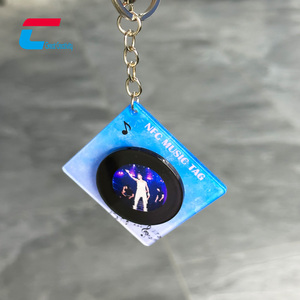 High Quality Acrylic Automation Play Music <strong>CD</strong> Album Cases Mini NFC <strong>CD</strong> Keychain <strong>Custom</strong> - Product Image 5