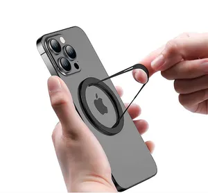 Yeni ürün manyetik telefon halka LPS-202 tutucu manyetik emme dahili N52 mıknatıs ile kablosuz parmak yüzük toka