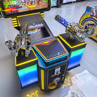 Machine d'arcade de tir Gatling pour 2 joueurs, multi-jeux, à monnayeur, pour centre de jeux