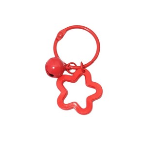 Llavero de acrílico con estrella de cinco puntas, color caramelo, accesorio portátil para llaves, colgante para bolso, hebilla para anillo de libro - Product Image 4