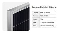 Système de panneaux solaires OLLIN SOLAR 650W monocristallins en silicium demi-cellules PERC haute efficacité, service OEM en aluminium 2384*1303*35