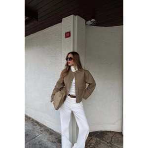 Chaquetas para Mujer Bej Letica Ceket - Product Image 2