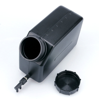 Réservoir d'encre en plastique de 1,5 L avec double port, réservoir d'encre noire UV pour accessoires d'imprimante UV