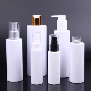 Heypack marque usine fournitures en gros haute qualité blanc solide cylindre recyclé matériel PET bouteilles cosmétiques - Product Image 2