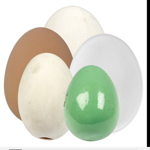 Pollo artificial simulado huevos falsos color carne para <span class=keywords><strong>huevo</strong></span> de Pascua pintura DIY decoración del hogar - Product Image 2