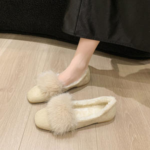 Pantuflas de Forro Polar para Mujer, Calzado de Invierno 2025, Nuevas, Cálidas, de Suela Gruesa, Doble Capa de Lana y Algodón - Product Image 6