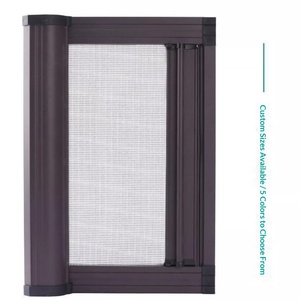 <span class=keywords><strong>Puerta</strong></span> Mosquitera Abatible a Medida con Marco de Aluminio y Malla de Fibra de Vidrio <span class=keywords><strong>para</strong></span> Patio, Venta al por Mayor - Product Image 5