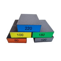 Bloc de ponçage abrasif éponge de ponçage 100*70*25Mm et éponge de sable à main réutilisable à quatre côtés