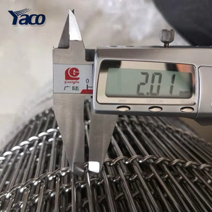 Industrial 180 Degree Stainless Steel <strong>Conveyor</strong> <strong>Belt</strong> Mesh Oven Pizza <strong>Conveyor</strong> <strong>Belt</strong> - Product Image 2