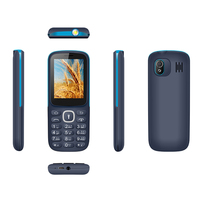 Teléfono Móvil OEM de Bajo Precio con Linux, Batería Grande de 3000 mAh, VGA, 2G, Pantalla de 2.4 Pulgadas, Doble SIM, Teclado, Alemán/Español/Francés, Radio FM