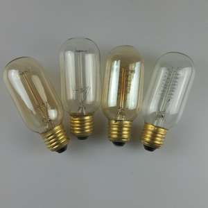 Ampoule à incandescence vintage T45 40W <span class=keywords><strong>petit</strong></span> tube en verre avec filament de tungstène <span class=keywords><strong>Edison</strong></span> Style E26/E27 240v - Product Image 1