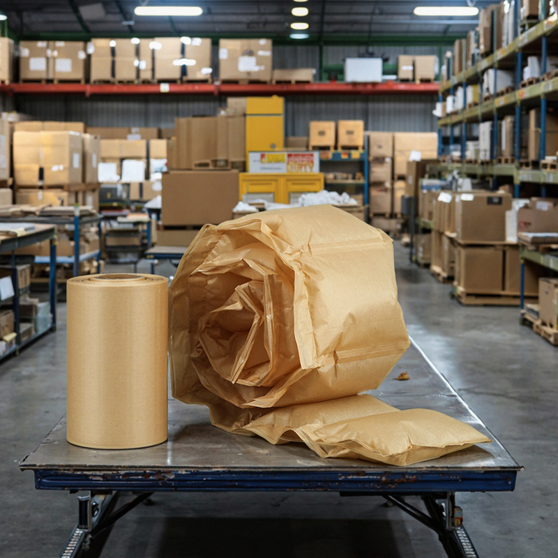 Cushioning and Inflatable Packaging Material Shatter