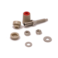 Haute Qualité M5 Type Nickelé 4mm Femelle Banane Jack Socket Test 24A Haut-Parleur Terminal 5 Couleur Laiton Reliure Post
