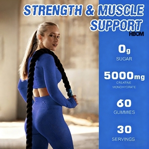 OEM ODM Private Label Pre allenamento supplemento resistenza recupero crescita muscolare creatina monoidrato gommie per gli uomini donne - Product Image 3