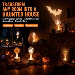 Lampada a Proiezione LED per Halloween, Luce Notturna Decorativa che si Illumina al Buio, Accessorio per Feste, Vendita all'Ingrosso - Product Image 5