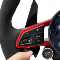 Volant personnalisé en couleur avec boutons de démarrage et d'arrêt pour Audi B9 A3 A4 A5 S4 RS5 S3 S4 S5 A6 A7 A8 Q5 Q7 TT R8 S6 RS6 RS7