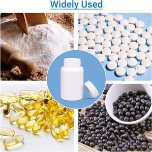 175cc HDPE Plastic White Wide Mouth Packer Pharmaceutical Pill Vitamin Supplement <b>Bottles</b> Screw Lids Custom Label ISO Certified - Product Image 4