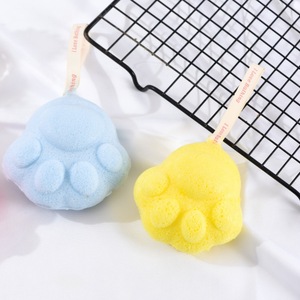 Balle de bain ovale pour enfants, éponge de gommage pour bébé, gommage à la boue indolore, ultra doux - Product Image 3