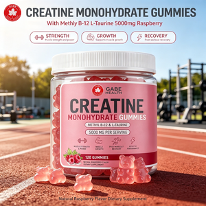 Gomitas de Creatina Monohidrato OEM con Metil B-12 y L-Taurina 5000mg, Sabor Frambuesa, 120 Unidades, para el Crecimiento Muscular de Deportistas, Fabricante - Product Image 1