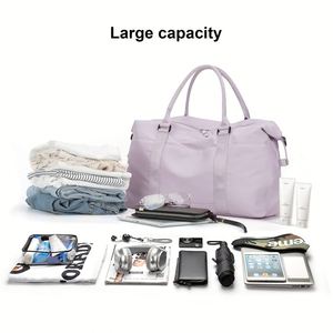 47inch Waterproof Luggage Travel <b>Bags</b> with 7" Wide <b>Trolley</b> <b>Sleeve</b> Weekender <b>Bags</b> for Women with Wet Pocket - Product Image 5