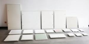Fengze <span class=keywords><strong>centre</strong></span> <span class=keywords><strong>commercial</strong></span> Air acier inspection trappe mur accès acier métal accès plafond panneau plâtre cloison sèche portes d'accès - Product Image 6