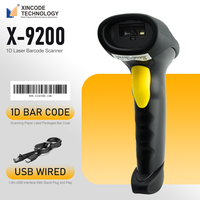 Lector de Códigos de Barras Inalámbrico Xincode, Escáner de Inventario, Lector de Códigos de Barras USB, Escáner Láser 1D, Pistola Escaneadora X-9200