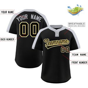 Maillot de baseball personnalisé à manches raglan, unisexe, taille adulte, grande taille, nom et numéro personnalisés, nom de l'équipe 00 - Product Image 2