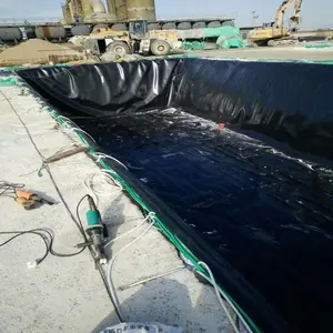 Revestimiento de estanque ecológico azul verde transparente Geomembrana HDPE para peces Bond piscifactoría tankshrimp estanque presa liner