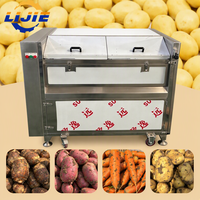 Commerciële automatische fruit- en groenteschilmachine, wortelgewas-schilmachine voor de verwerking van gember, taro en aardappel