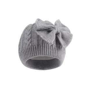 Gorros de punto suave de alta calidad al por mayor de elastano/poliéster para bebés recién nacidos unisex, cálidos y gruesos para <span class=keywords><strong>invierno</strong></span>, ajustables, de tela común - Product Image 5