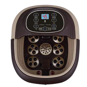 Foot Spa Bath Massager With Heat Bubbles Time Control Pedicure Foot Spa For Feet Stress Relief