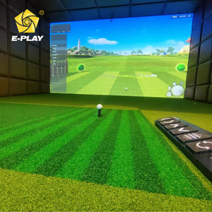 Simulateur de <span class=keywords><strong>golf</strong></span> d'intérieur intelligent - Pointage automatique, changement de scène, installation facile, 6 jeux, écran tactile infrarouge, idéal pour villa et bureau - Product Image 2
