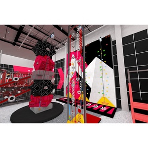 Qiaoqiao Parque <span class=keywords><strong>de</strong></span> Trampolines Personalizado con Área <span class=keywords><strong>de</strong></span> Juegos Interior, Circuito Ninja y Muro <span class=keywords><strong>de</strong></span> Escalada para Parque <span class=keywords><strong>de</strong></span> Entretenimiento Familiar - Product Image 2