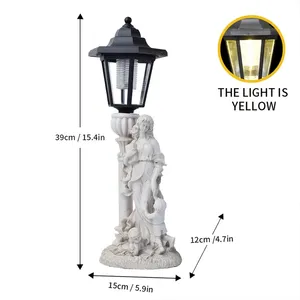 Angelo madre e bambino giardino statua-elegante decorazione interna/esterna con elegante angelo che tiene il bambino - Product Image 5