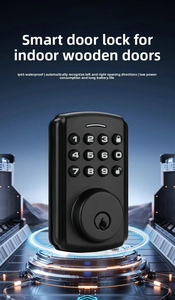 Serrure connectée intelligente avec contrôle à distance via application, empreinte digitale, mot <span class=keywords><strong>de</strong></span> passe électronique, compatible Tuya WiFi pour la maison - Product Image 3
