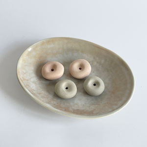 Brûleur d'encens BECORA en céramique artisanale, écologique, de style japonais, porte-encens unique en poterie pour la décoration de la maison, le <span class=keywords><strong>yoga</strong></span> et la méditation - Product Image 4